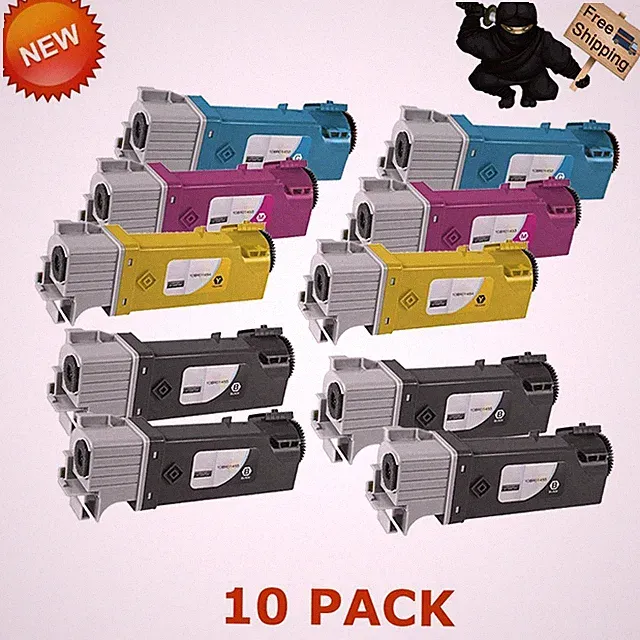 10 PK 106R01454 Toner CMYK for Xerox Phaser 6128/6128N MFP NEW WITH BOX