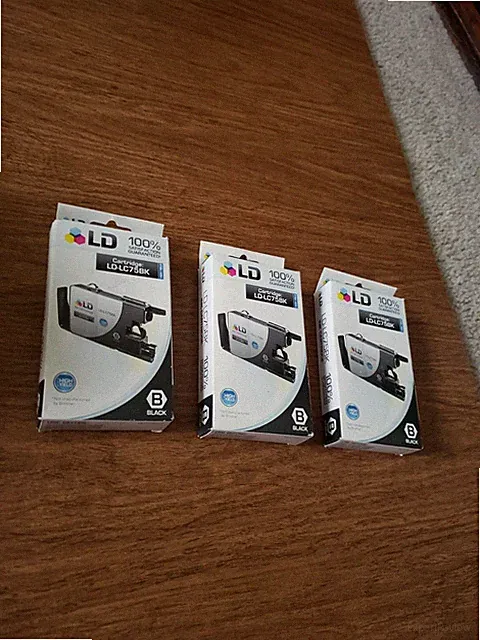 3 Pack Of LD Cartridges LD-LC75BK - Black EXP 05/2014 For Brother Printers New