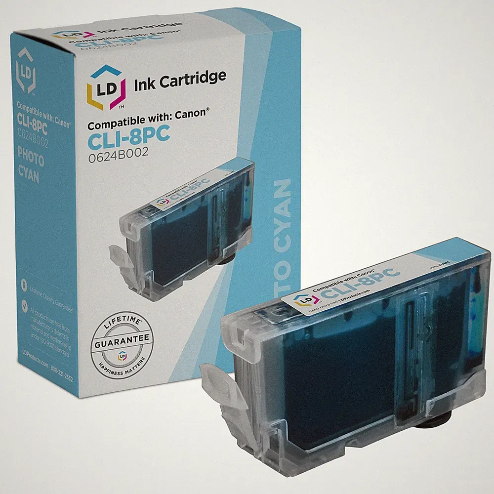 LD 0624B002 CLI8PC CLI8 Photo Cyan Ink Cartridge for Canon PIXMA iP5200 iP6600D