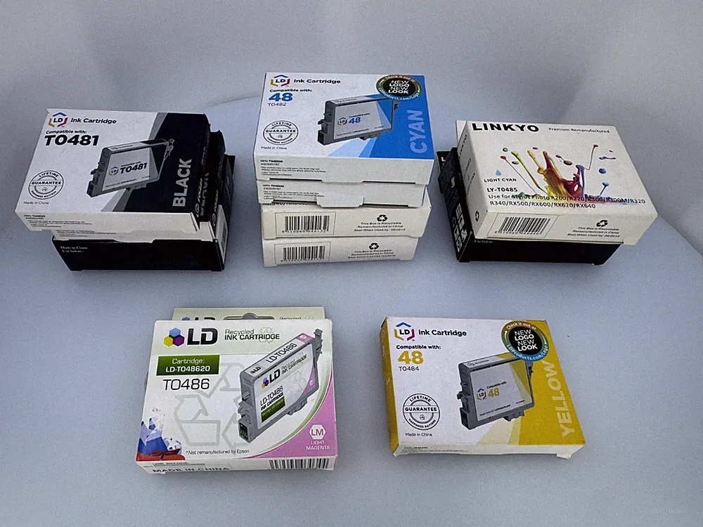 LD And Linkyo Ink Cartridge Lot Stylus Photo Multiple Colors All Expired AS IS