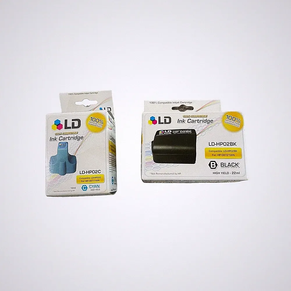 LD Products Black & Cyan Ink Cartridges