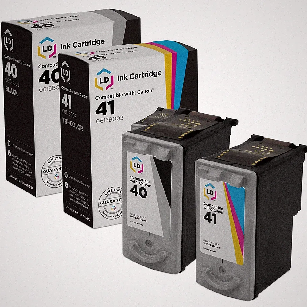 LD Replacement Canon PG-40 and CL-41 Set of 2 Ink Cartridges