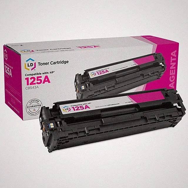 LD Replacement for HP 125A / CB543A Magenta Laser Toner Cartridge