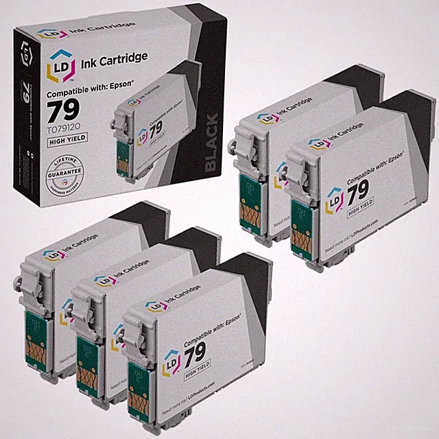 LD Replacement Replacement for Epson T079120 5pk Black Inkjet Artrisan 1430 1400